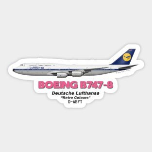 Boeing B747-8 - Deutsche Lufthansa "Retro Colours" Sticker